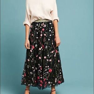 Anthropologie moulinette seours coralie tule skirt